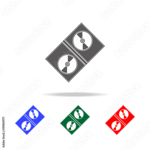 cinematographic tape icon. Elements of cinema and filmography multi colored icons. Premium quality graphic design icon. Simple icon for websites, web design, mobile app