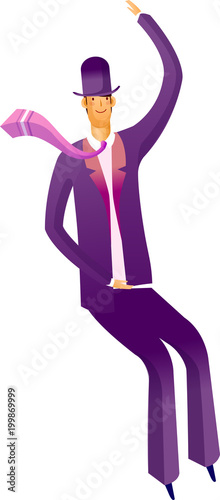 Side view of man sitting