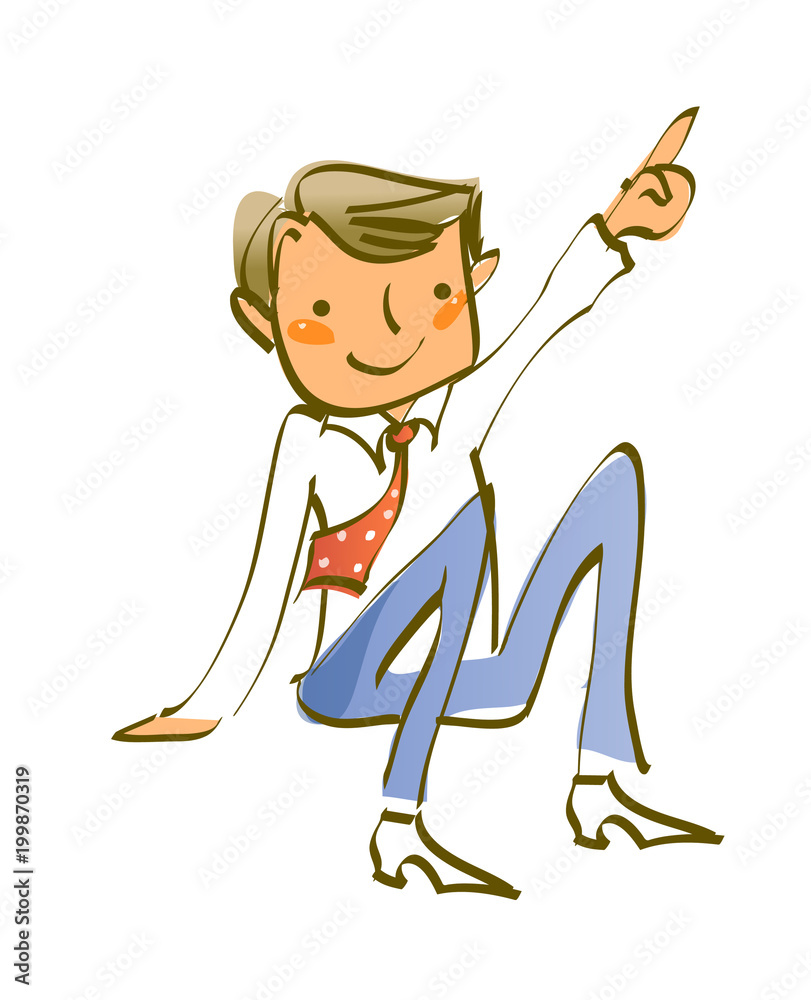 Obraz premium Close-up of man sitting