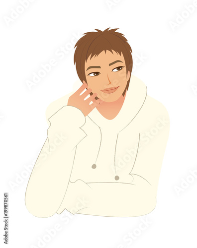 Close-up of man smiling