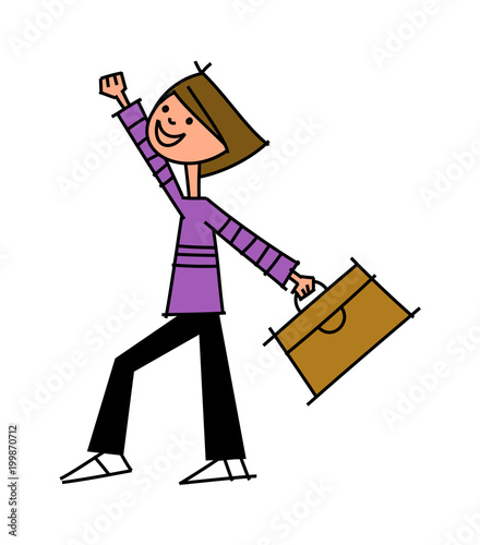 Close-up of boy holding bag