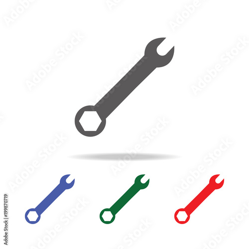 Spanner Icon. Elements of construction tools multi colored icons. Premium quality graphic design icon. Simple icon for websites, web design, mobile app, info graphics
