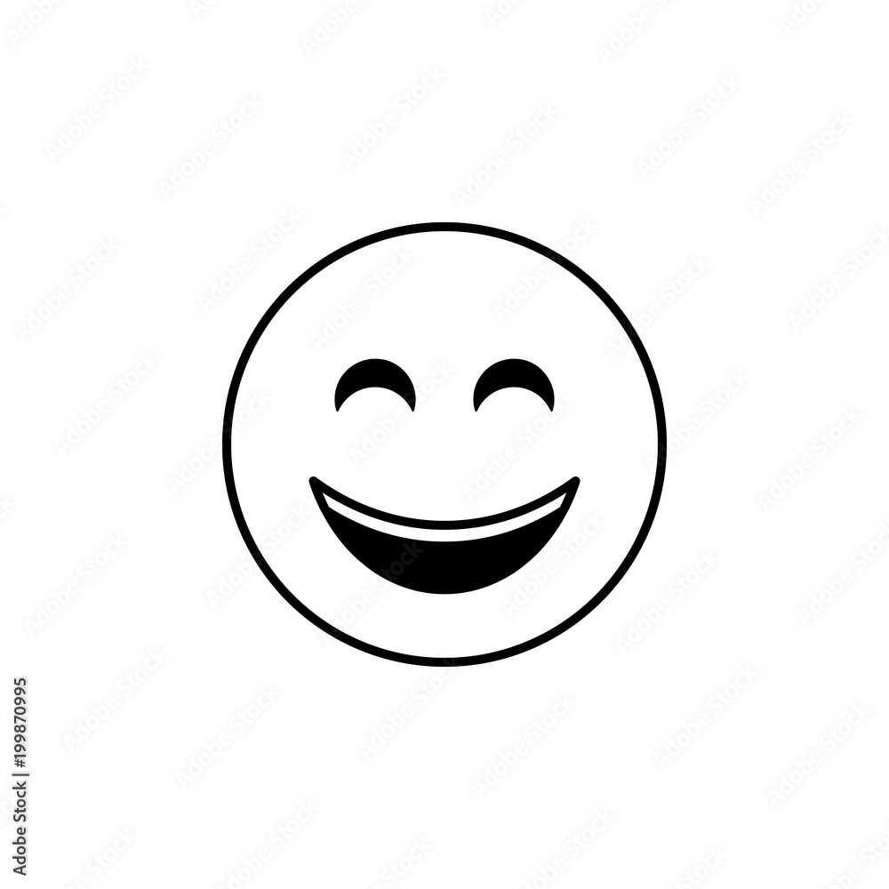 Fototapeta premium smile icon. Detailed set of avatars of professions icons. Premium quality line graphic design. One of the collection icons for websites, web design, mobile app