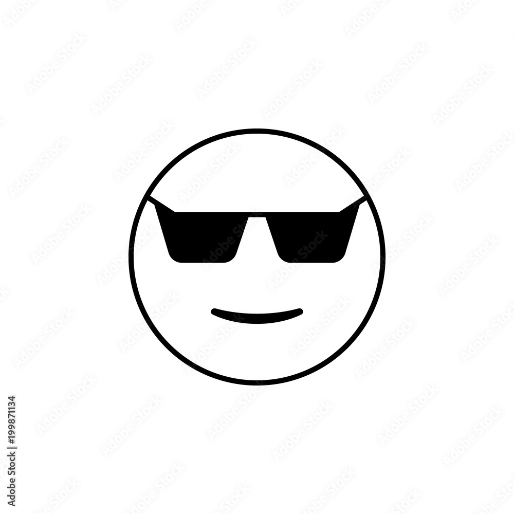 cool in sunglasses icon. Detailed set of avatars of professions icons. Premium quality line graphic design. One of the collection icons for websites, web design, mobile app