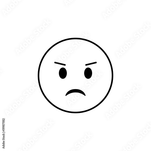 frowning icon. Detailed set of avatars of professions icons. Premium quality line graphic design. One of the collection icons for websites, web design, mobile app