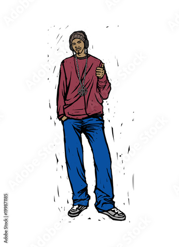 Close-up of man standing