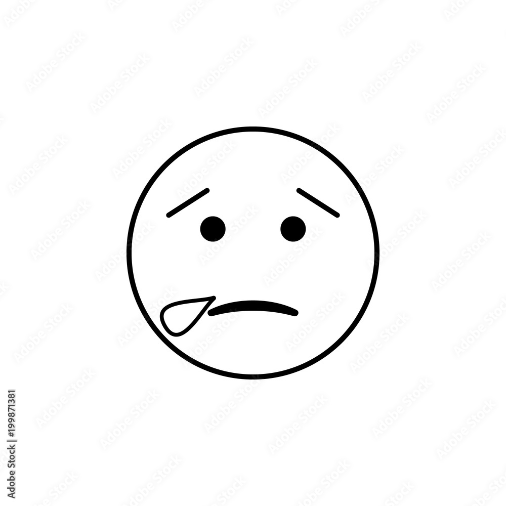 Fototapeta premium sleepy icon. Detailed set of avatars of professions icons. Premium quality line graphic design. One of the collection icons for websites, web design, mobile app