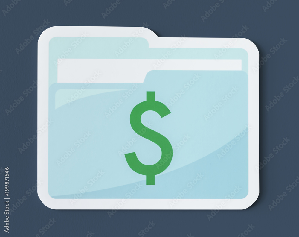 Business financial management document icon Business financial management document icon