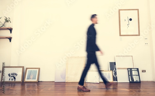 People walking in an office