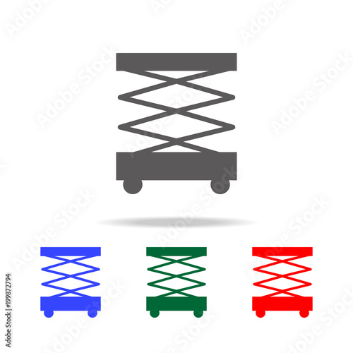 Scissors lift icon. Elements of construction tools multi colored icons. Premium quality graphic design icon. Simple icon for websites, web design, mobile app, info graphics