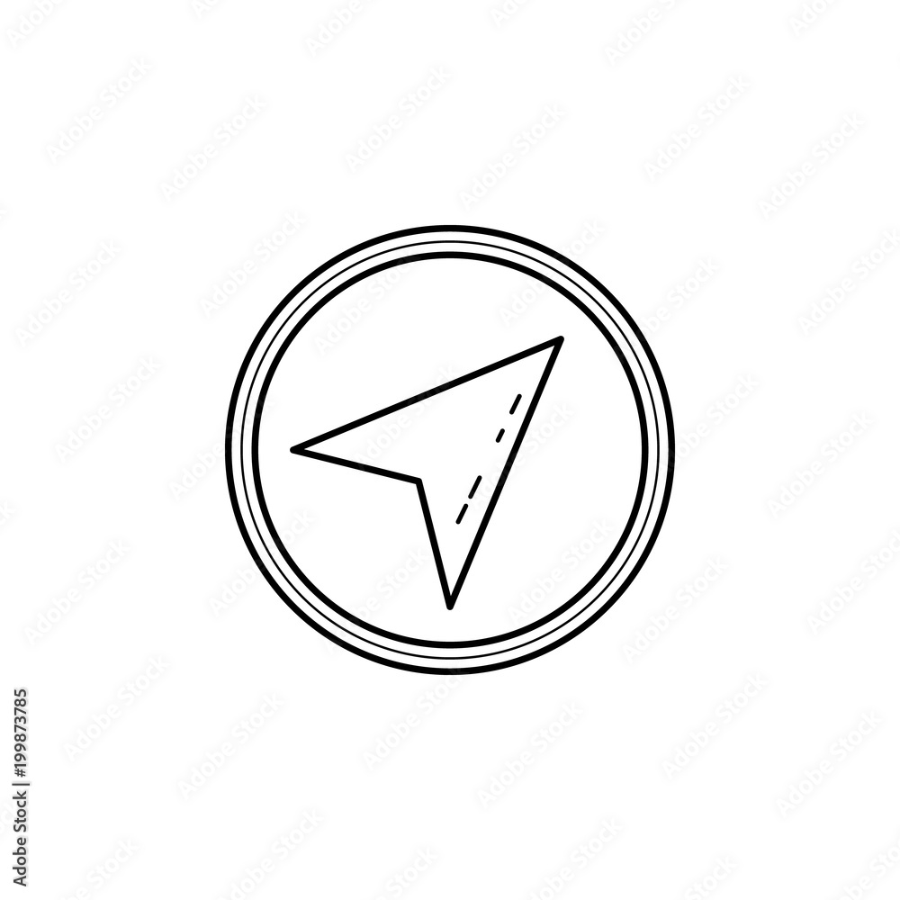 cursor in a circle icon. Element of navigation illustration. Premium quality graphic design icon. Signs and symbols collection icon for websites, web design, mobile app cursor in a circle icon. Element of navigation illustration. Premium quality graphic design icon. Signs and symbols collection icon for websites, web design, mobile app