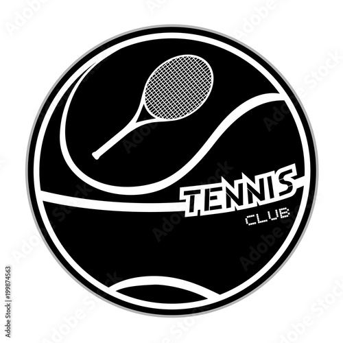 Design of tennis emblem