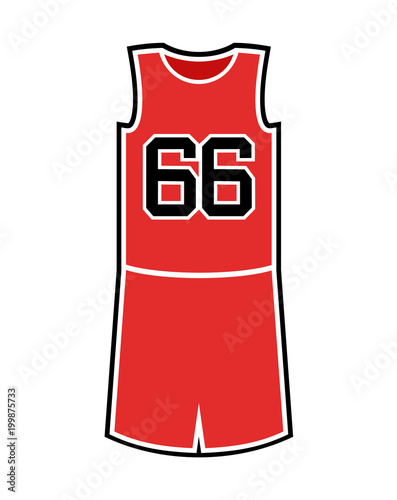 Cuadro en lienzo basket uniform illustration
