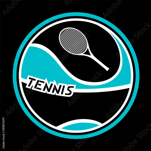Design of tennis emblem