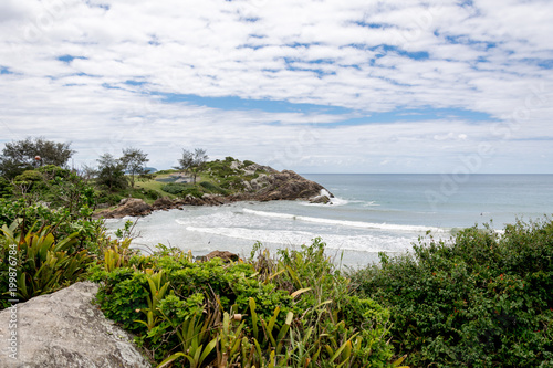 Landscape view of the Armacao Beach, in Florianopolis, Brazil