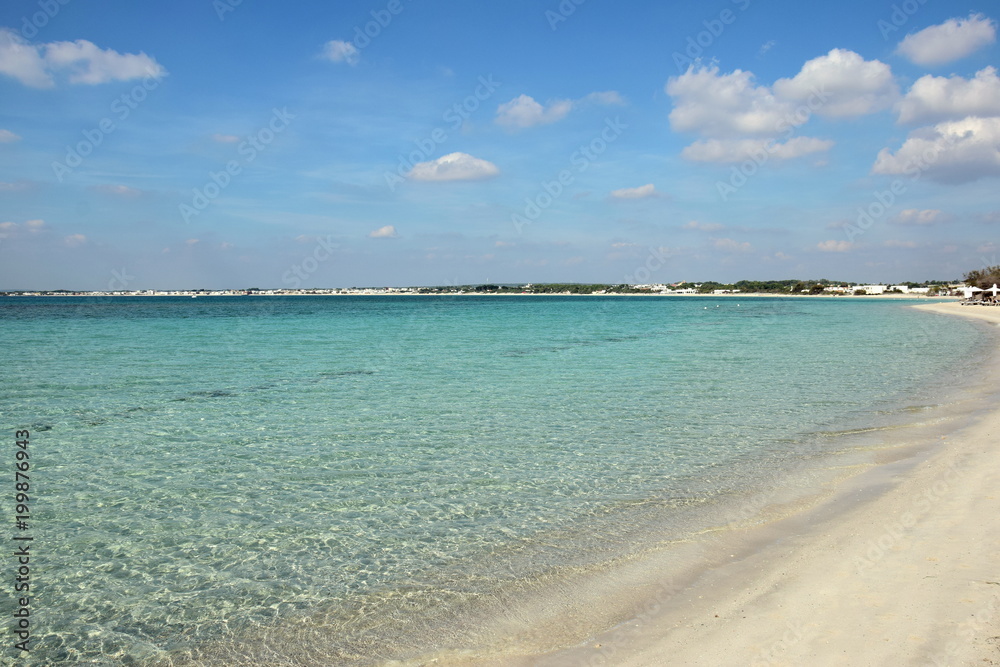 Beach in Porto Cesareo in  Salento,Apulia region,Italy