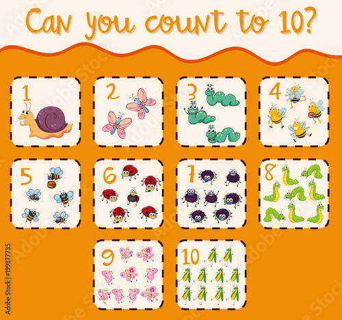 Counting to ten with many bugs