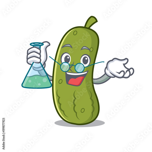 Professor pickle character cartoon style