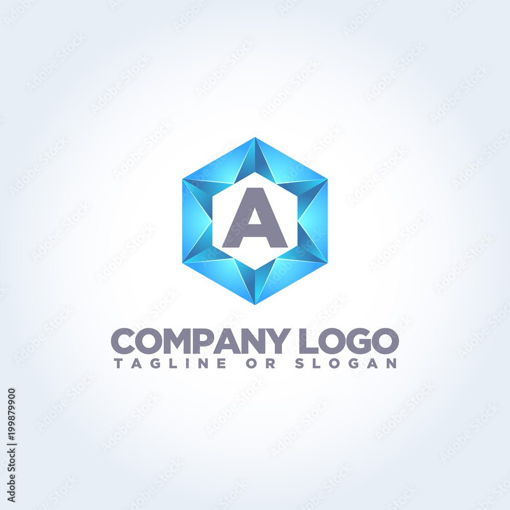 A LETTER LOGO TEMPLATE A LETTER LOGO TEMPLATE
