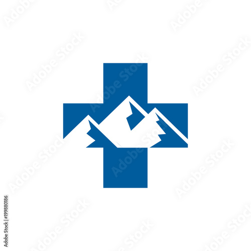 Mountain Medical Logo Icon Design