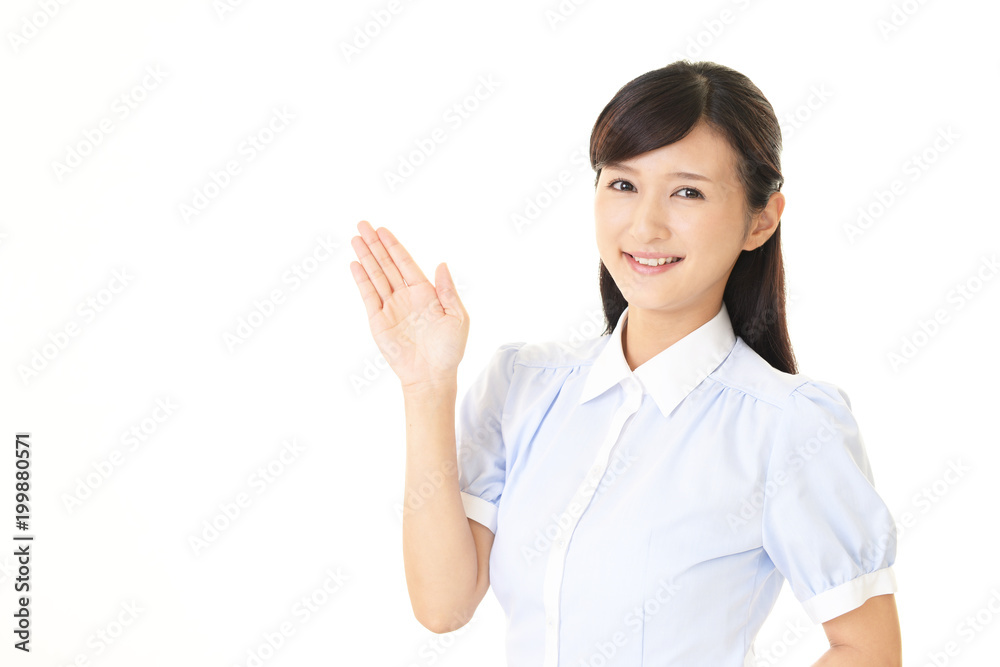 ビジネス・女性・案内 ビジネス・女性・案内