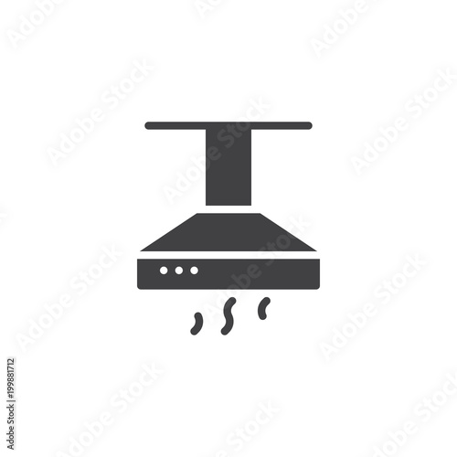 Kitchen hood vector icon. filled flat sign for mobile concept and web design. Exhaust, extractor hood simple solid icon. Symbol, logo illustration. Pixel perfect vector graphics