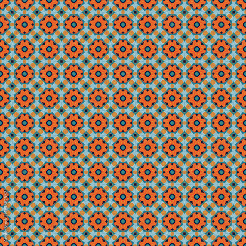 Ethnic pattern in the style of African tribes, Australians, American Indians. Seamless background for print on fabric