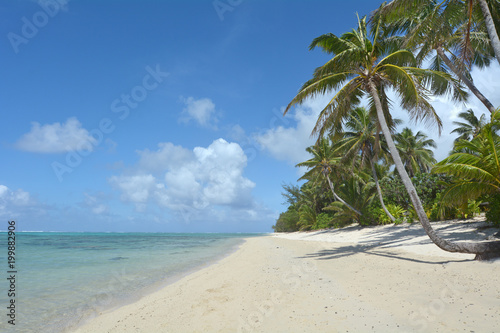 Fototapeta Naklejka Na Ścianę i Meble -  Titikaveka beach in Rarotonga Cook Islands