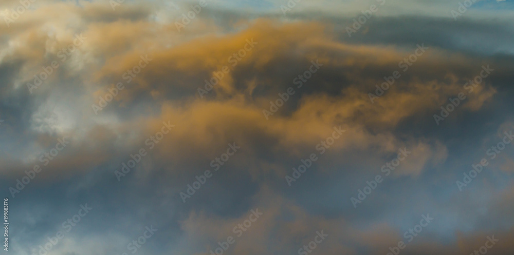 beautiful stormy sunset sky.  natural abstract background