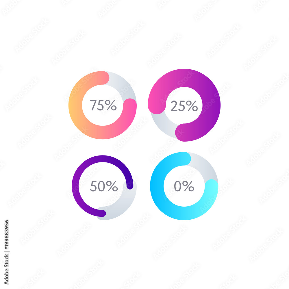 Statistic data visualisation isolated on white background. Infographic element for business presentation vector illustration. Statistic data visualisation isolated on white background. Infographic element for business presentation vector illustration.