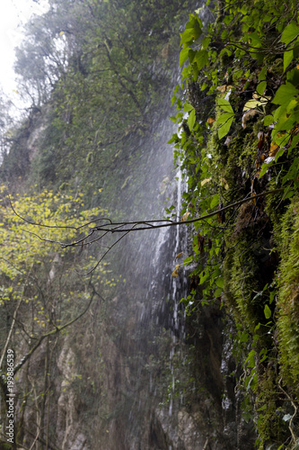 pluvial waterfall in hell valley matese park italy © ciroorabona