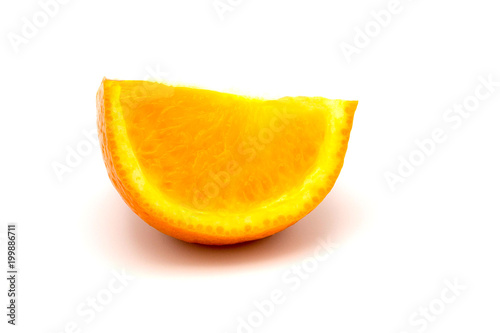 orange slice. with. white background..