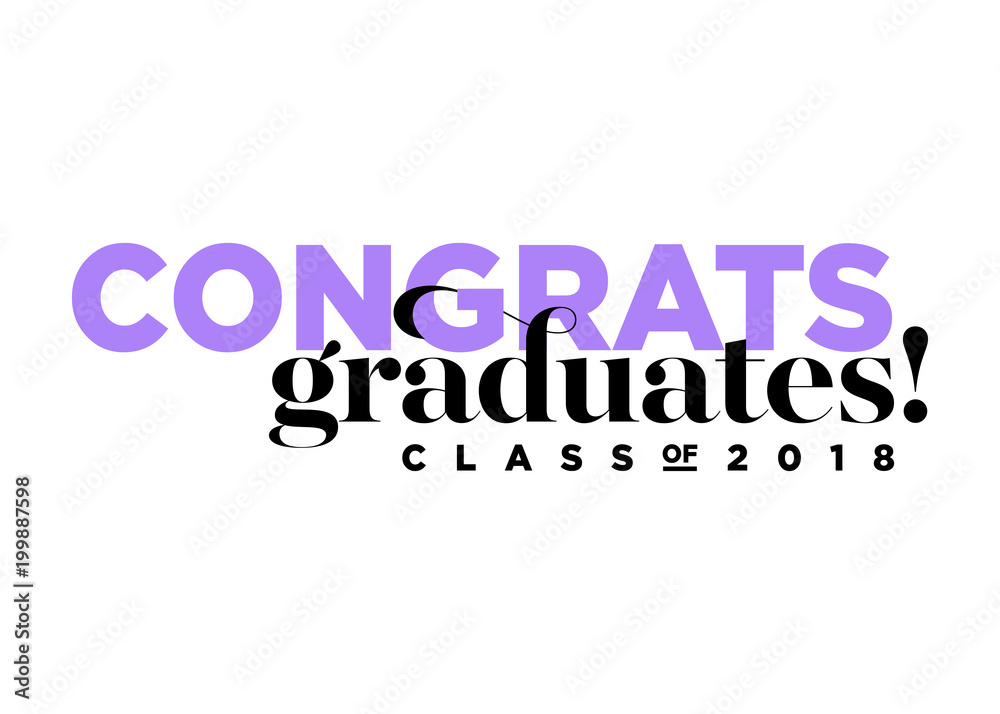 Congratulations Graduates Class Of 2018 Vector Logo Creative Congratulations Graduates Class Of 2018 Vector Logo Creative