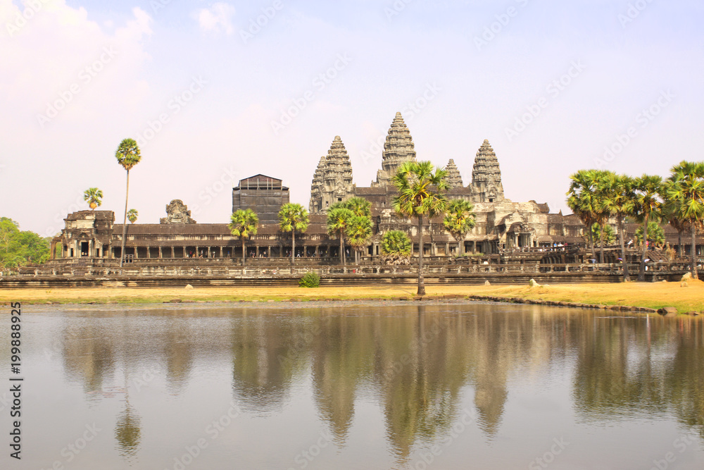 Famous landmark Angkor Wat complex, khmer culture, Siem Reap, Cambodia Famous landmark Angkor Wat complex, khmer culture, Siem Reap, Cambodia