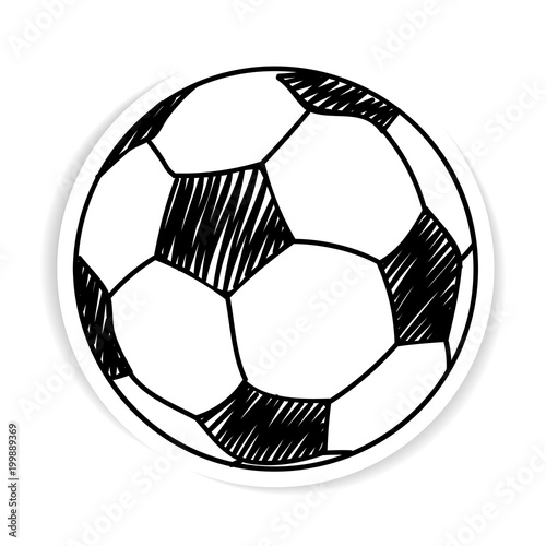 stickers of football ball isolated illustration on white backgroun