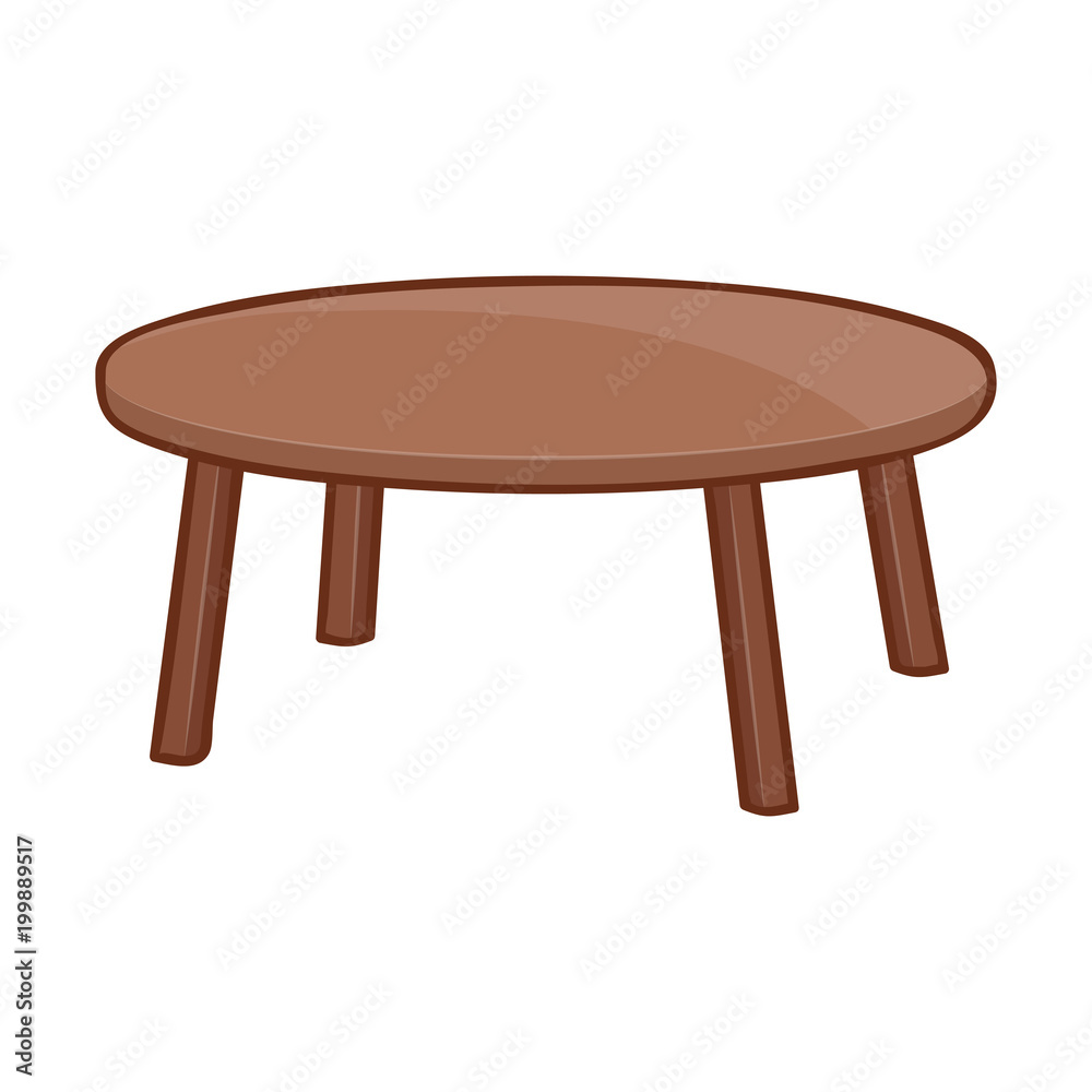Wooden table isolated illustration on white background Wooden table isolated illustration on white background