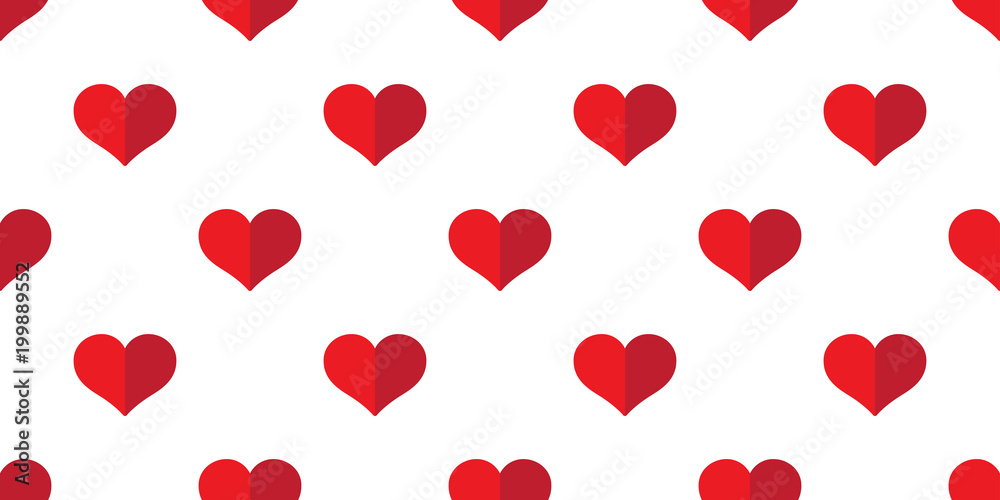 heart Seamless pattern vector valentine day isolated love icon repeat background wallpaper