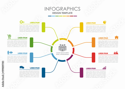 Infographic template. Vector illustration. Can be used for workflow layout, diagram, business step options, banner.
