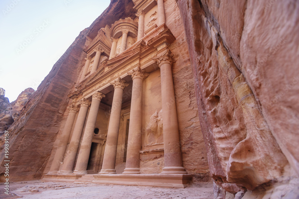 Treasury of Petra. Jordan landscape