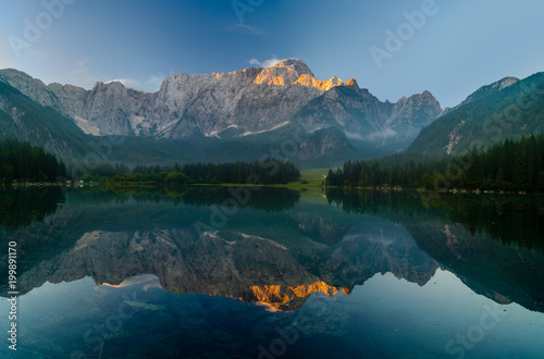alpine lake in the Italian Alps