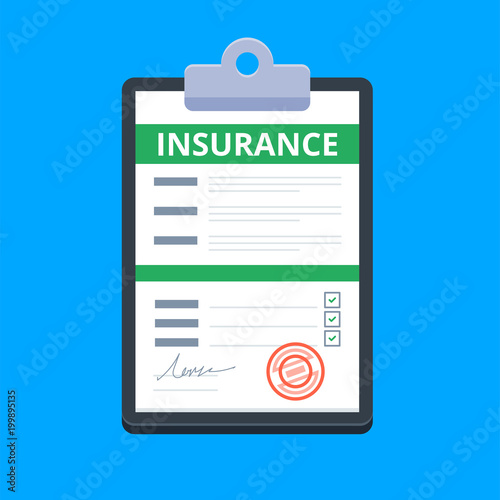 Insurance claim form.