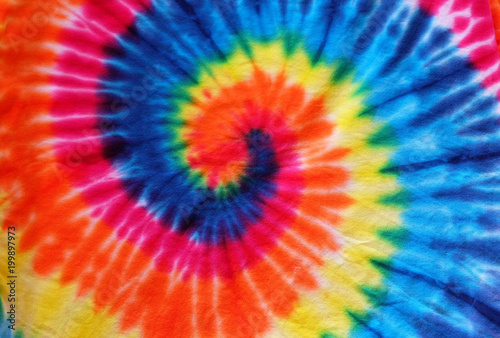 close up tie dye fabric pattern background