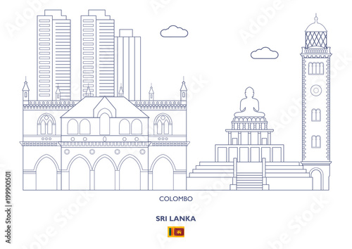 Colombo City Skyline  Sri Lanka