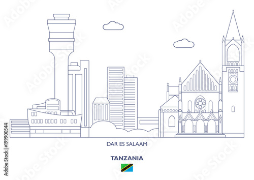 Dar Es Salaam City Skyline, Tanzania