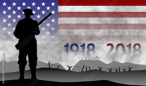 Photo commemoration of the centenary of the great war, USA