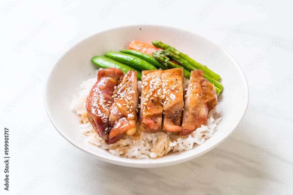 teriyaki chicken rice bowl