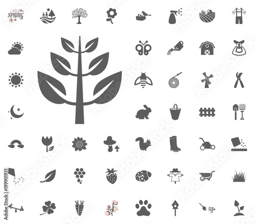 Leaf icon. Spring vector illustration icon set.