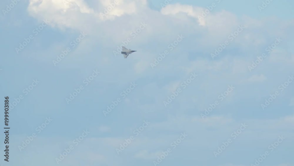 Jet plane doing acrobatics on the sky Jet plane doing acrobatics on the sky