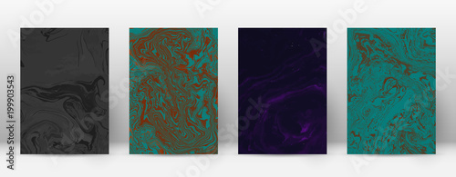 Abstract cover. Modern design template. Admirable suminagashi marble. Minimalistic hipster flyer design. Precious trendy abstract cover. Vector illustration.