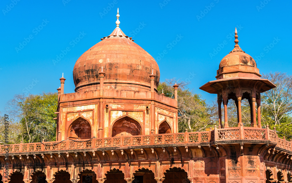 Tomb of Fatehpuri Begum near Taj Mahal in Agra, India
